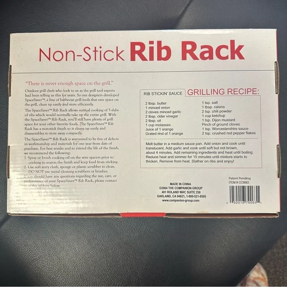 Non-Stick Rib Rack new - Picture 2 of 4